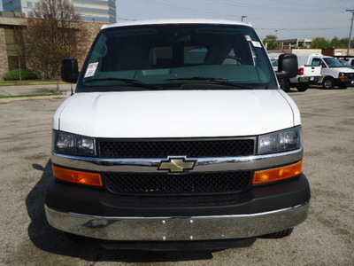 chevrolet express 2011 white van lt 3500 flex fuel 8 cylinders rear wheel drive automatic 60007