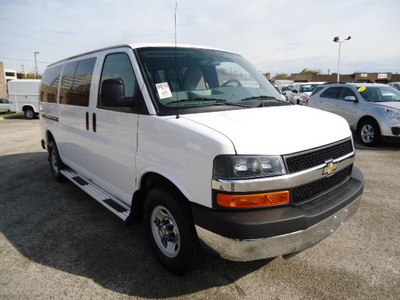 chevrolet express 2011 white van lt 3500 flex fuel 8 cylinders rear wheel drive automatic 60007