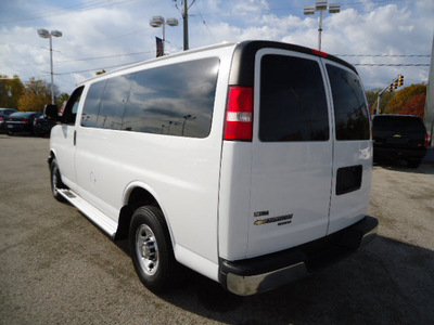 chevrolet express 2011 white van lt 3500 flex fuel 8 cylinders rear wheel drive automatic 60007