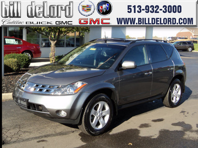 nissan murano 2005 gray suv sl gasoline 6 cylinders all whee drive automatic 45036
