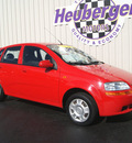 chevrolet aveo 2004 red hatchback gasoline 4 cylinders front wheel drive automatic 80905