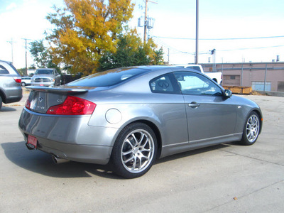 infiniti g35 2006 gray coupe gasoline 6 cylinders rear wheel drive automatic 80301