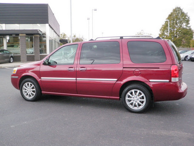 buick terraza 2005 red van cxl dvd gasoline 6 cylinders front wheel drive automatic 55124