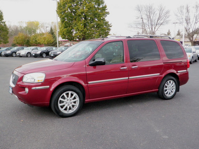 buick terraza 2005 red van cxl dvd gasoline 6 cylinders front wheel drive automatic 55124