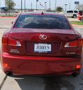lexus is 250 2010 red sedan gasoline 6 cylinders rear wheel drive automatic 76087