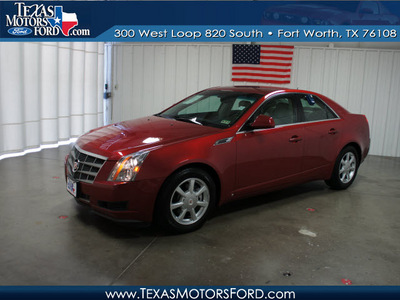 cadillac cts 2008 red sedan 3 6l v6 gasoline 6 cylinders rear wheel drive automatic 76108