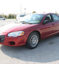 chrysler sebring 2004 dk  red sedan gasoline 4 cylinders front wheel drive automatic 45840