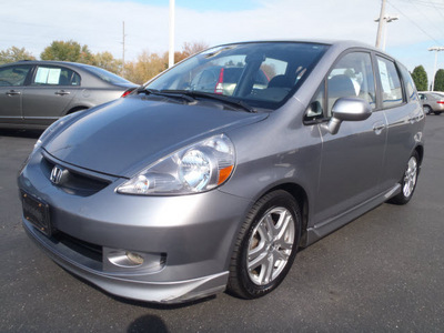 honda fit 2007 gray hatchback sport gasoline 4 cylinders front wheel drive automatic 44410