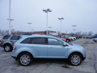 ford edge 2008 light ice blue suv limited awd gasoline 6 cylinders all whee drive automatic with overdrive 60546