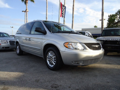 chrysler town and country 2003 silver van limited gasoline 6 cylinders front wheel drive automatic 33157