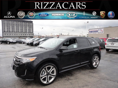ford edge 2012 black sport awd gasoline 6 cylinders all whee drive automatic with overdrive 60546