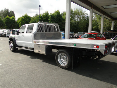 ford f 550 super duty 2011 white lariat biodiesel 8 cylinders 4 wheel drive automatic 98032