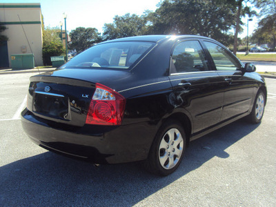 kia spectra 2005 black sedan lx gasoline 4 cylinders front wheel drive automatic 32901