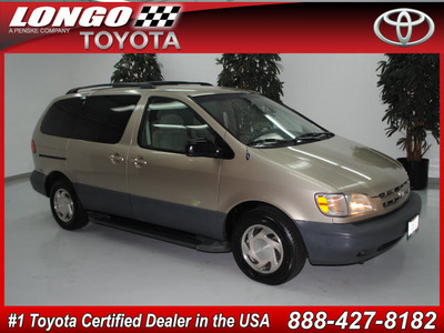 toyota sienna 2000 lt  brown van le gasoline 6 cylinders front wheel drive automatic 91731