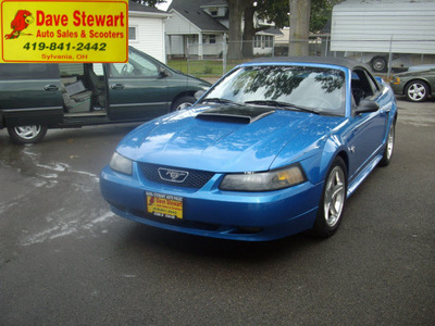 ford mustang 1999 blue gt gasoline v8 rear wheel drive automatic 43560