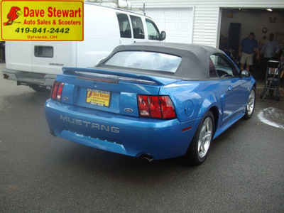 ford mustang 1999 blue gt gasoline v8 rear wheel drive automatic 43560