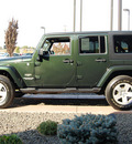 jeep wrangler unlimited 2011 green suv sahara gasoline 6 cylinders 4 wheel drive automatic 99352