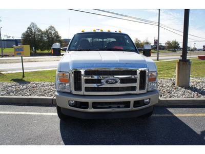 ford f 350 super duty 2008 oxford white king ranch dvd diesel 8 cylinders 4 wheel drive automatic 07724