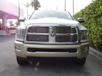 ram ram pickup 3500 2011 white laramie longhorn diesel 6 cylinders 4 wheel drive automatic 33157