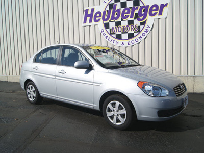 hyundai accent 2010 silver sedan gls gasoline 4 cylinders front wheel drive automatic 80905