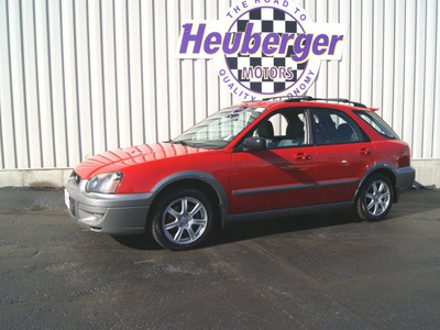subaru impreza 2005 san remo red wagon outback sport special edition gasoline 4 cylinders all whee drive 5 speed manual 80905
