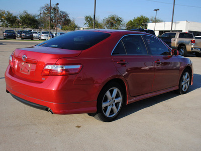 toyota camry 2007 red sedan se v6 gasoline 6 cylinders front wheel drive automatic 75228