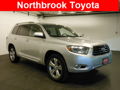 toyota highlander 2008 silver suv sport gasoline 6 cylinders all whee drive automatic 60062
