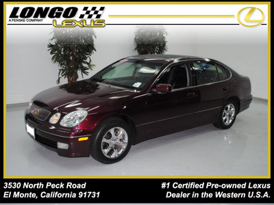 lexus gs 300 2002 black cherry sedan gasoline 6 cylinders rear wheel drive automatic 91731