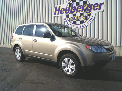 subaru forester 2009 topaz gold suv 2 5 x gasoline 4 cylinders all whee drive automatic 80905