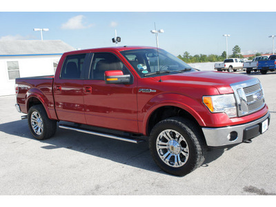 ford f 150 2010 dk  red lariat flex fuel 8 cylinders 4 wheel drive automatic 77388