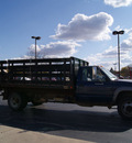 gmc 3500 sierra 2002 blue stake bed dually 8 cylinders automatic 61008
