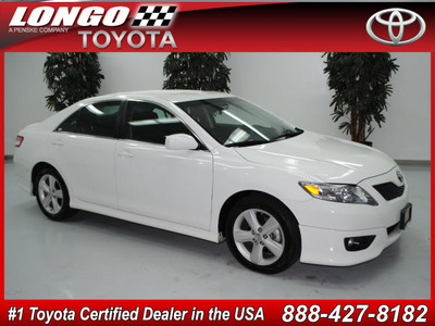 toyota camry 2010 white sedan se 4 cylinders front wheel drive automatic 91731