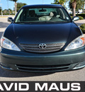 toyota camry 2002 green sedan le gasoline 4 cylinders front wheel drive automatic 32771