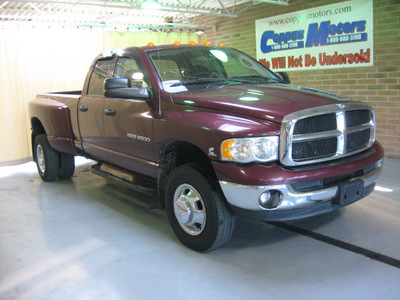 dodge ram pickup 3500 2003 red slt diesel 6 cylinders 4 wheel drive automatic with overdrive 44883