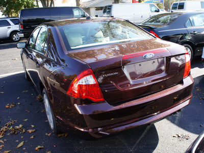 ford fusion 2012 dk  red sedan se gasoline 4 cylinders front wheel drive automatic 08753