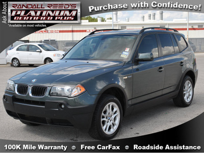 bmw x3 2005 gray suv 2 5i gasoline 6 cylinders all whee drive automatic 77388