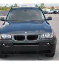 bmw x3 2005 gray suv 2 5i gasoline 6 cylinders all whee drive automatic 77388