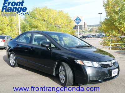 honda civic 2009 crystal black sedan lx gasoline 4 cylinders front wheel drive automatic 80910