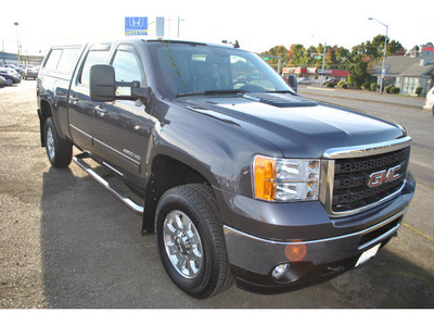 gmc sierra 2500hd 2011 gray slt diesel 8 cylinders 4 wheel drive automatic with overdrive 98632