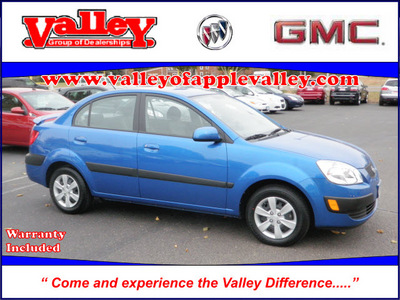 kia rio 2009 blue sedan lx gasoline 4 cylinders front wheel drive automatic with overdrive 55124