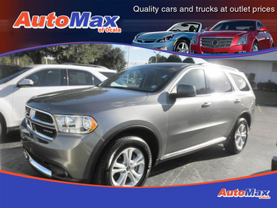 dodge durango 2011 gray suv crew gasoline 6 cylinders rear wheel drive automatic 34474