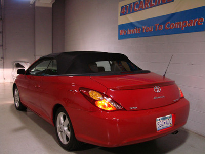 toyota camry solara 2006 red convertable sle v6 gasoline v6 front wheel drive automatic 55305