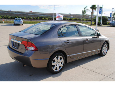 honda civic 2009 gray sedan lx gasoline 4 cylinders front wheel drive automatic 77065