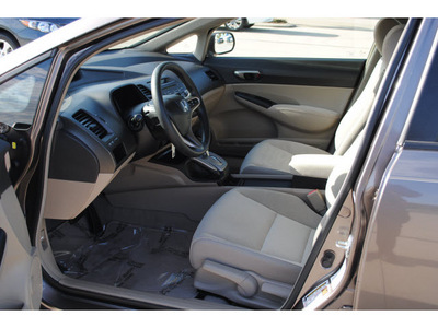 honda civic 2009 gray sedan lx gasoline 4 cylinders front wheel drive automatic 77065