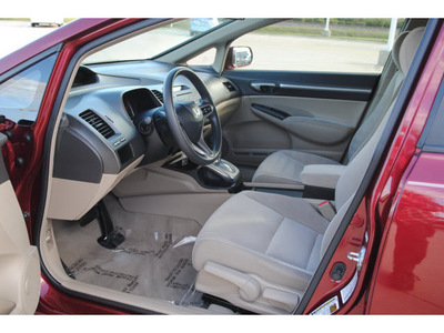 honda civic 2009 red sedan ex gasoline 4 cylinders front wheel drive automatic 77065