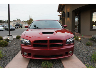 dodge charger srt 8 2006 red sedan gasoline 8 cylinders rear wheel drive automatic 99352