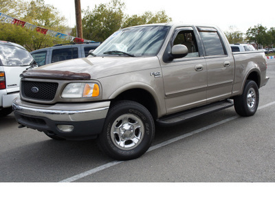 ford f 150 2001 beige lariat gasoline 8 cylinders 4 wheel drive automatic 95678