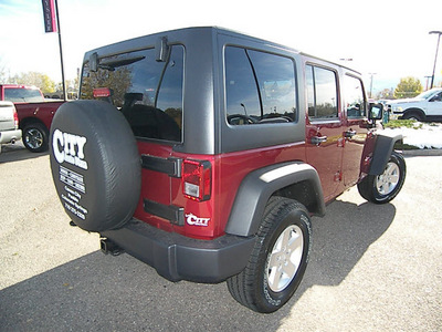 jeep wrangler 2012 red suv unlimited sport gasoline 6 cylinders 4 wheel drive automatic 81212