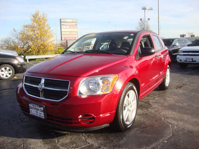 dodge caliber 2007 red hatchback sxt gasoline 4 cylinders front wheel drive automatic 60443