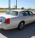 lincoln town car 2003 tan sedan cartier l gasoline 8 cylinders sohc rear wheel drive automatic with overdrive 76087